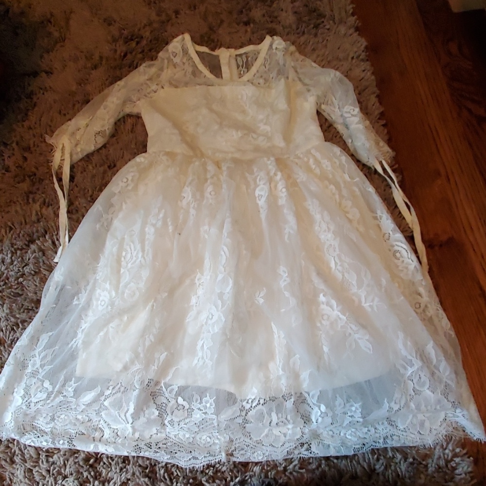 Lace toddler girls dress